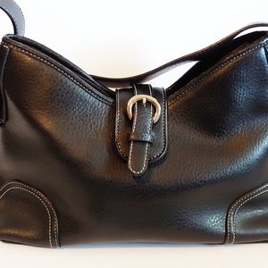 Croft & Barrow Small Black Buckle Handbag